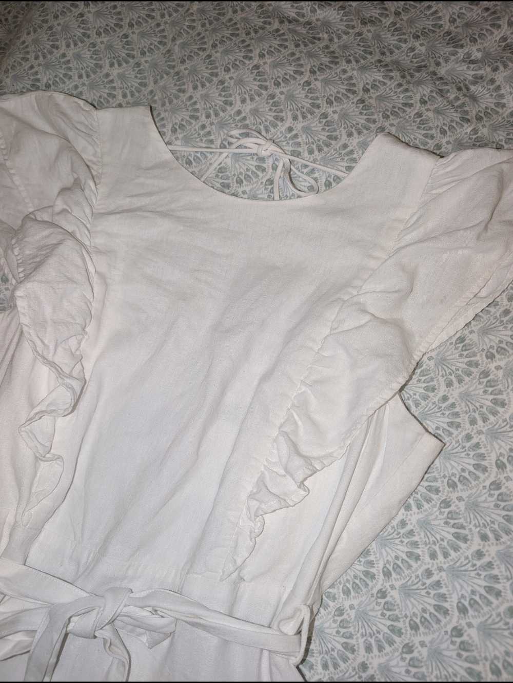 Dynamite White Ruffle Dress - Picture 3 of 5